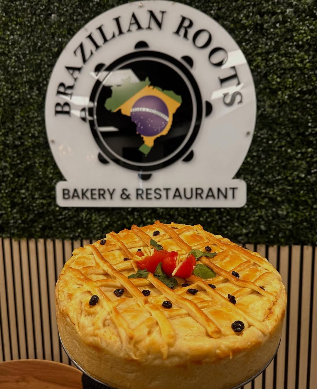 Brazilian Roots logo and empada